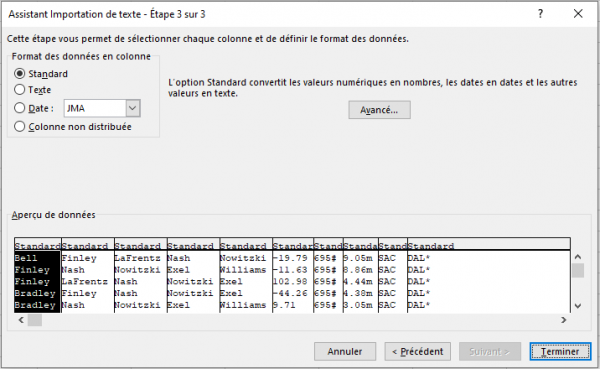 Importer des données à partir d un fichier texte délimité dans Excel