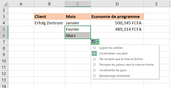comment entrer les données dans excel