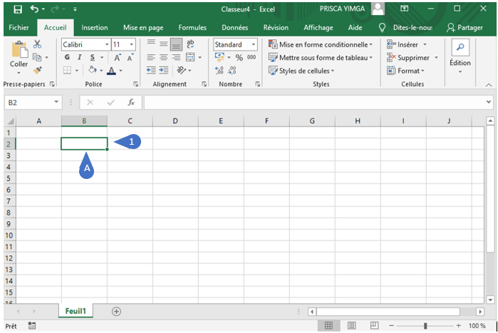 comment ajouter du texte dans chaque cellule excel