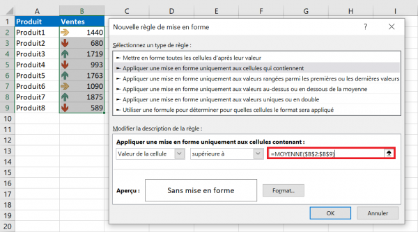 Comment utiliser la mise en forme conditionnelle dans Excel