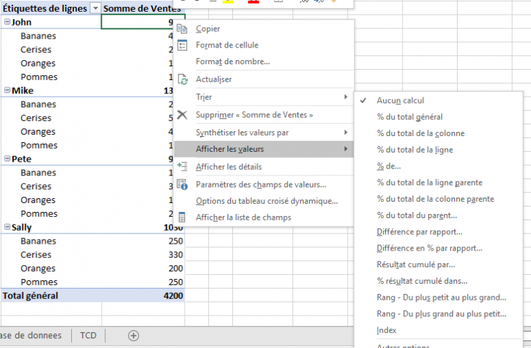 Comment organiser les champs d
